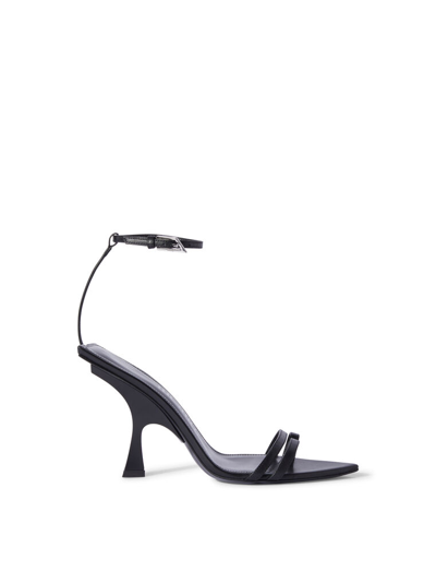 Attico Sandalo ''ester'' Mismatched Black In Black