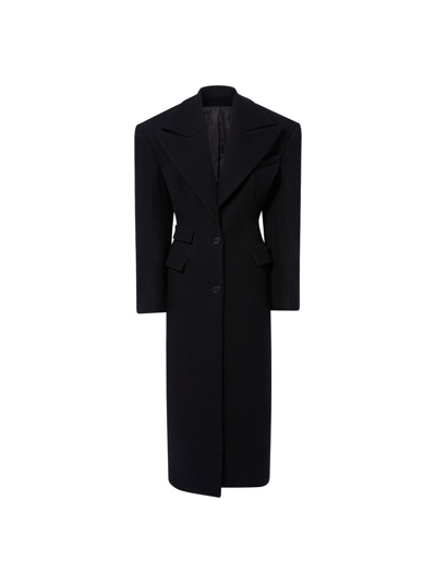 Shop Attico Black Long Coat