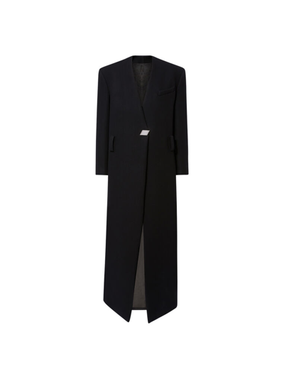 Shop Attico Black Long Coat