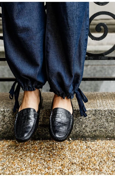 Patricia Green 'jillian' Loafer In Black Croc
