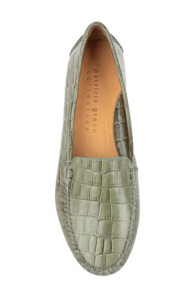 Shop Patricia Green 'jillian' Loafer In Olive Croc