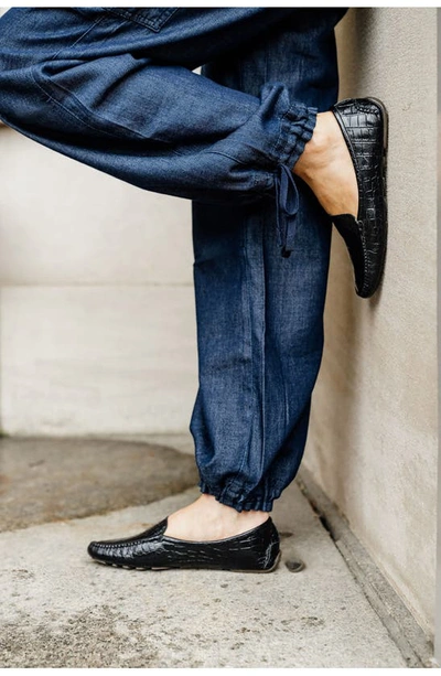 Patricia Green 'jillian' Loafer In Black Croc