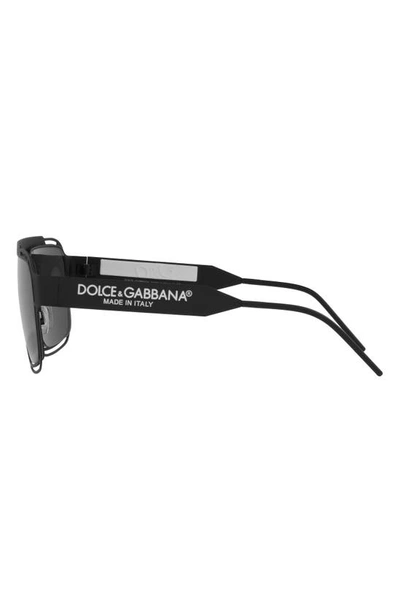 Shop Dolce & Gabbana Emporio Armani 61mm Aviator Sunglasses In Matte Black