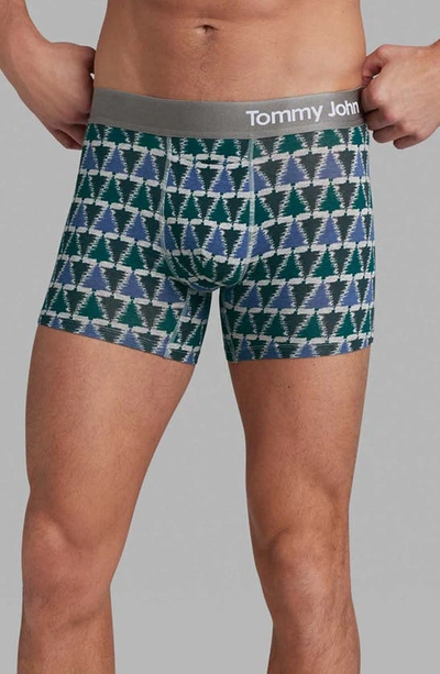 Shop Tommy John 4-inch Cool Cotton Boxer Briefs In Heather Grey Pine Mountain