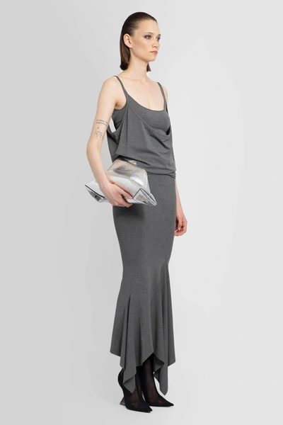 Shop Attico Woman Grey Dresses