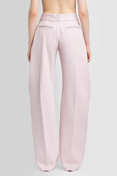 Shop Attico Woman Pink Trousers