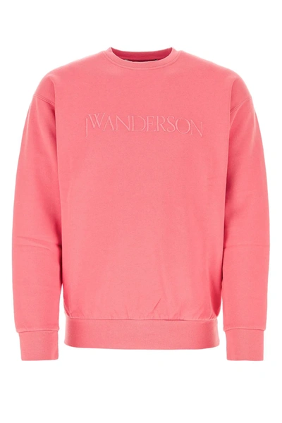 Shop Jw Anderson J.w. Anderson Pink Cotton Sweatshirt In Default Title
