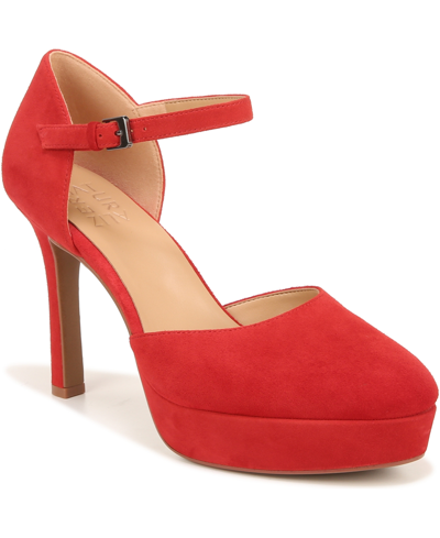 Shop Naturalizer Crissy Mary Jane Pumps In Crimson Red Leather