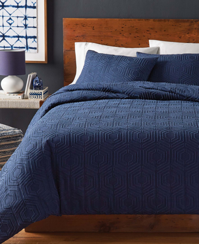 Shop Riverbrook Home Shay 3 Piece Comforter Set, King In Navy