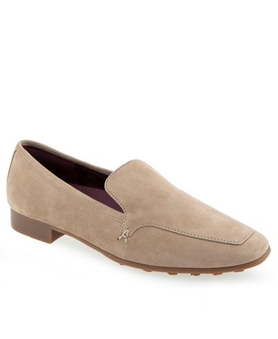 Shop Aerosoles Paynes Tailored-loafer In Trench Coat Suede
