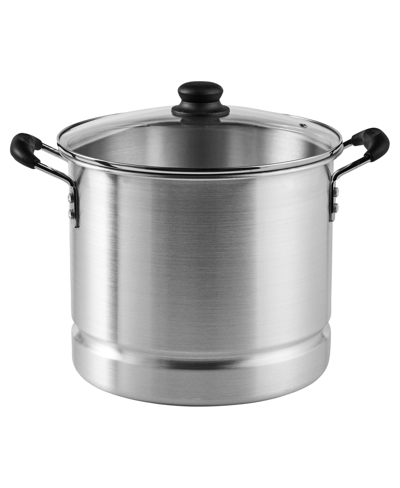 Shop Imusa Aluminum 16 Quart Steamer And Tamalera With Glass Lid In Natural Polished Aluminum