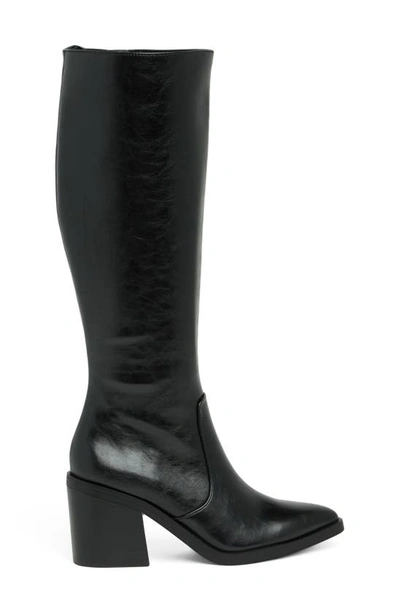Shop Steve Madden Dextra Knee High Boot In Black