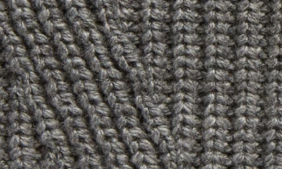 Allsaints Traveling Foldable Cuff Knit Gloves In Grey Marl