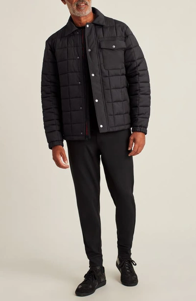 Shop Bonobos Quilted Jersey Jacket In Black