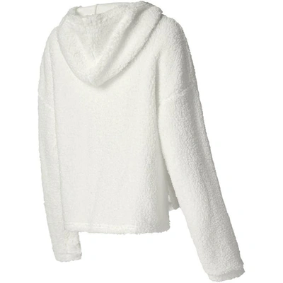 Shop College Concepts Cream Phoenix Suns Fluffy Long Sleeve Hoodie T-shirt & Shorts Sleep Set