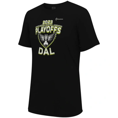 Shop Stadium Essentials Unisex   Black Dallas Wings 2023 Wnba Playoffs Dust T-shirt