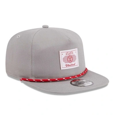 Shop New Era Gray Atlanta United Fc Established Patch 9forty A-frame Trucker Adjustable Hat