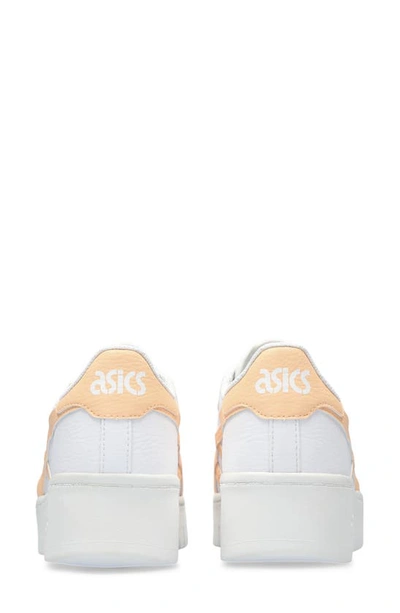 Shop Asics Japan S Pf Platform Sneaker In White/ Apricot Crush