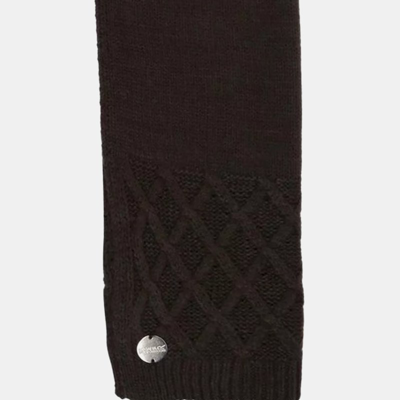 Shop Regatta Womens/ladies Multimix Iv Knitted Winter Scarf In Black