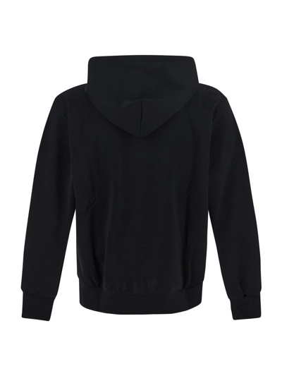 Shop Comme Des Garçons Play Cotton Sweatshirt In Black