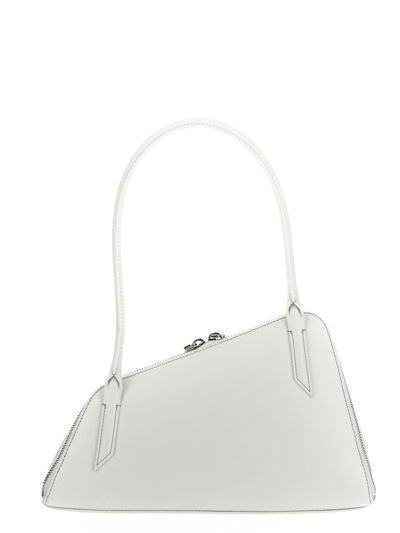 Shop Attico Sunrise Shoulder Bag In White