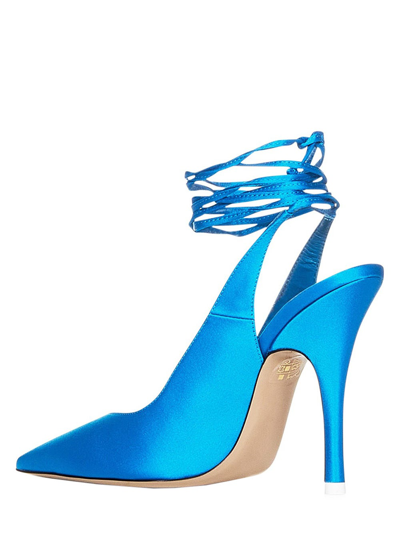 Shop Attico Venus Slingback Shoes In Blue