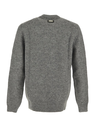 Shop Dolce & Gabbana Round Neck Sweater In Grey