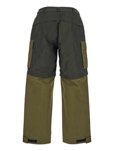 Shop Moncler X Pharrell Williams Cargo Trousers In Green