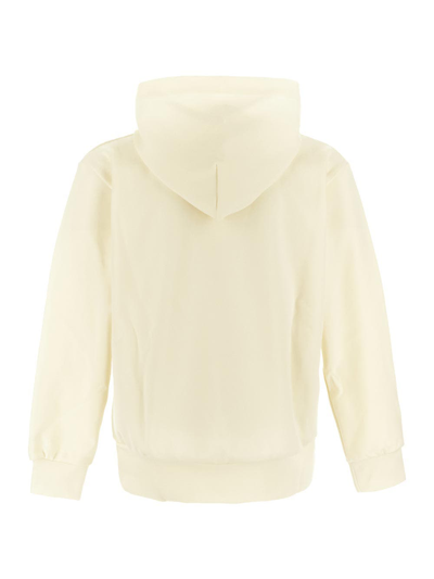 Shop Comme Des Garçons Play Cotton Sweatshirt In Ivory