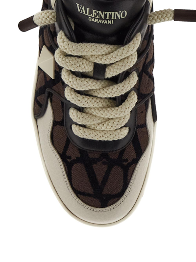 Shop Valentino One Stud Xl Low-top Sneakers In Multicolor