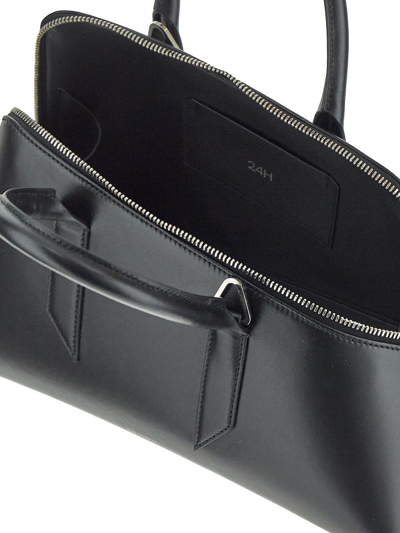 Shop Attico 24h Handle Bag In Black