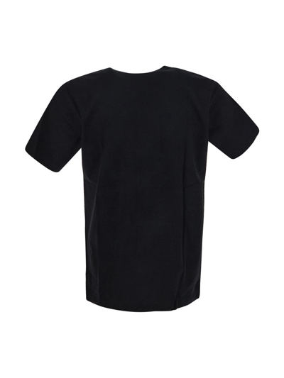 Shop Comme Des Garçons Play Cotton T-shirt In Black