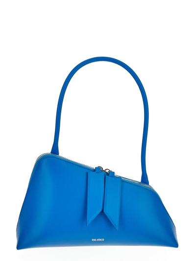Shop Attico Sunrise Shoulder Bag In Blue