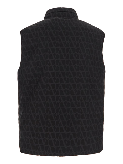 Shop Valentino Toile Iconographe Vest In Black