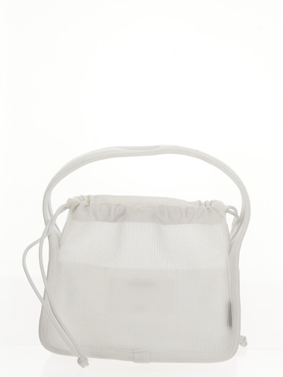 Shop Alexander Wang Ryan Small Handbag In White