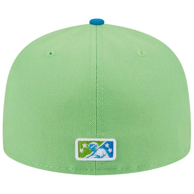 Shop New Era Green Pensacola Blue Wahoos Theme Nights Pensacola Mullets  59fifty Fitted Hat