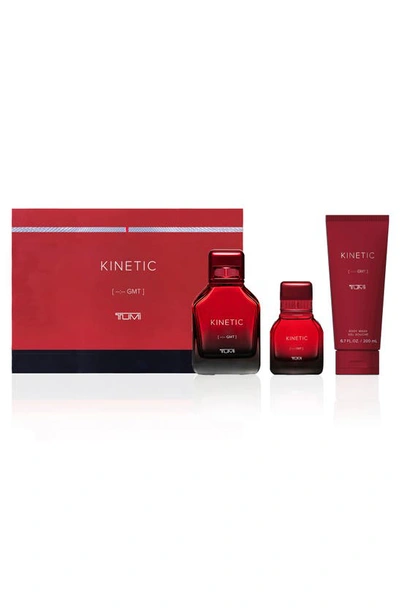 Shop Tumi Kinetic --:--gmt Eau De Parfum Gift Set $230 Value