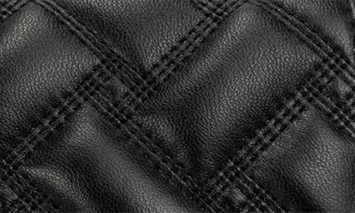 Shop Kurt Geiger Kensington Quilted Leather Belt Bag In Black / Shiny Black