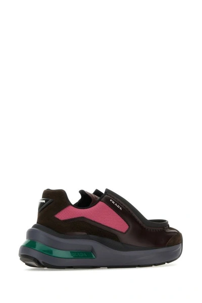 Shop Prada Man Multicolor Systeme Sneakers