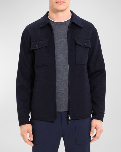 Shop Theory Men's Vena Jacket In Luxe New Divide In Baltic