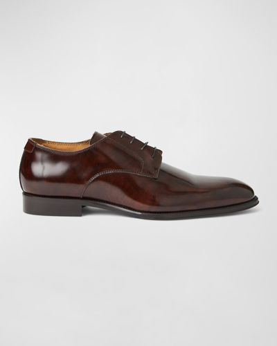 Shop Bruno Magli Men's Asti Calfskin Oxford Loafers In Brown
