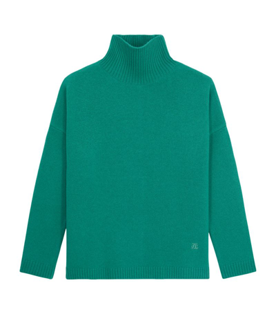 Shop The Kooples Cashmere-blend Sweater In Green