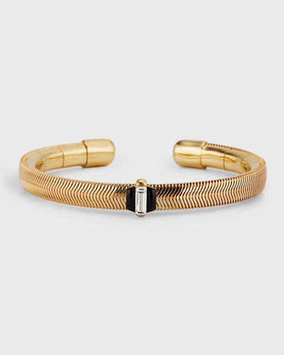 Shop Nikos Koulis 18k Yellow Gold Bracelet With White Diamond