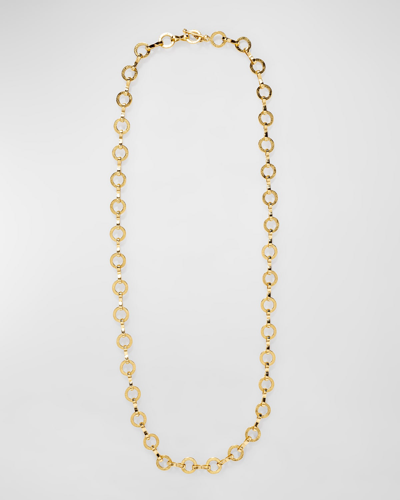 Shop Azlee Heavy Large Circle Link Textured Chain Necklace, 20"l
