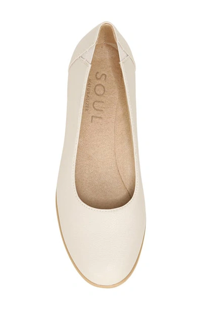 Soul Naturalizer Idea Womens Padded Insole Slip On Ballet Flats In Porcelain