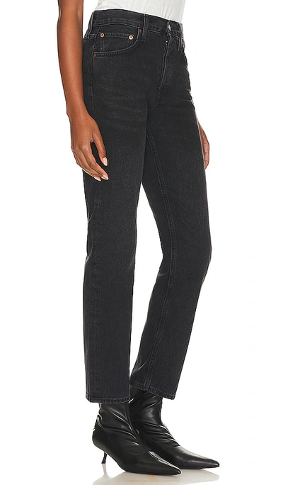 Shop Agolde Parker Long Pant In Black