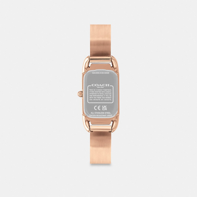 Coach Cadie Watch, 17.5mm X 28.5mm In Rose Gold