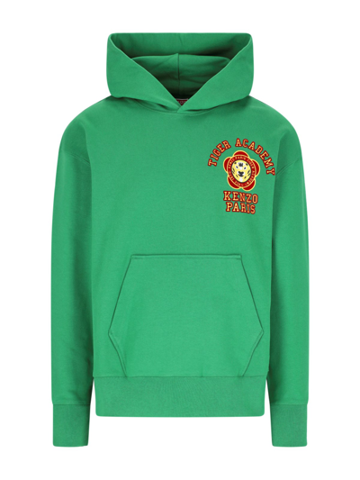 Shop Kenzo "tiger Accademy" Hoodie In Green