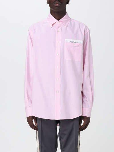 Shop Palm Angels Cotton Shirt In Pink