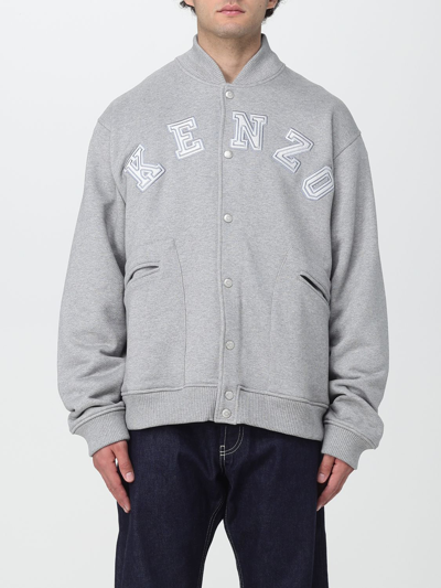 Shop Kenzo Cotton Sweatshirt In Grey